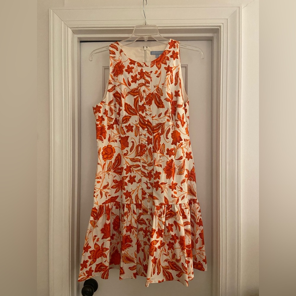 Antonio Melani Coral Floral Print Dress